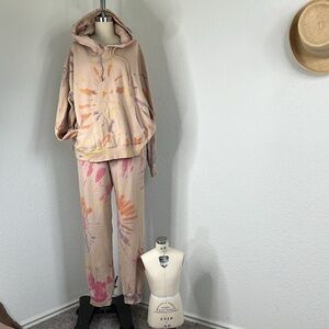 Wild Fable Multicolor Tie Dye Hoodie Joggers Set